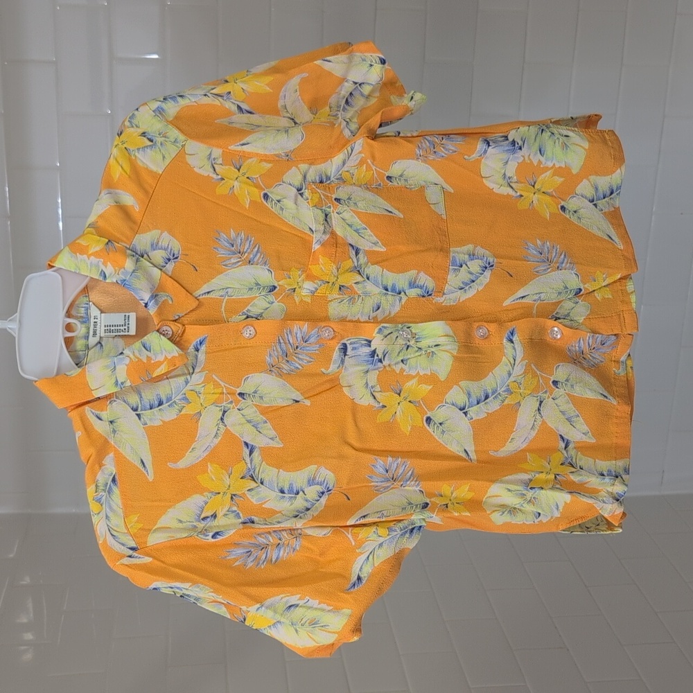 Hawaiian crop Top With Pocket